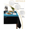 thumbnail image 3 of Blue Game Handle Tablecloth Square Table Cloth 60x60, Waterproof Tablecloth Outdoor Table Cloth, Video Gamer Console Earphones Black Washable Table Cover for Kitchen Dinning Party, 3 of 8