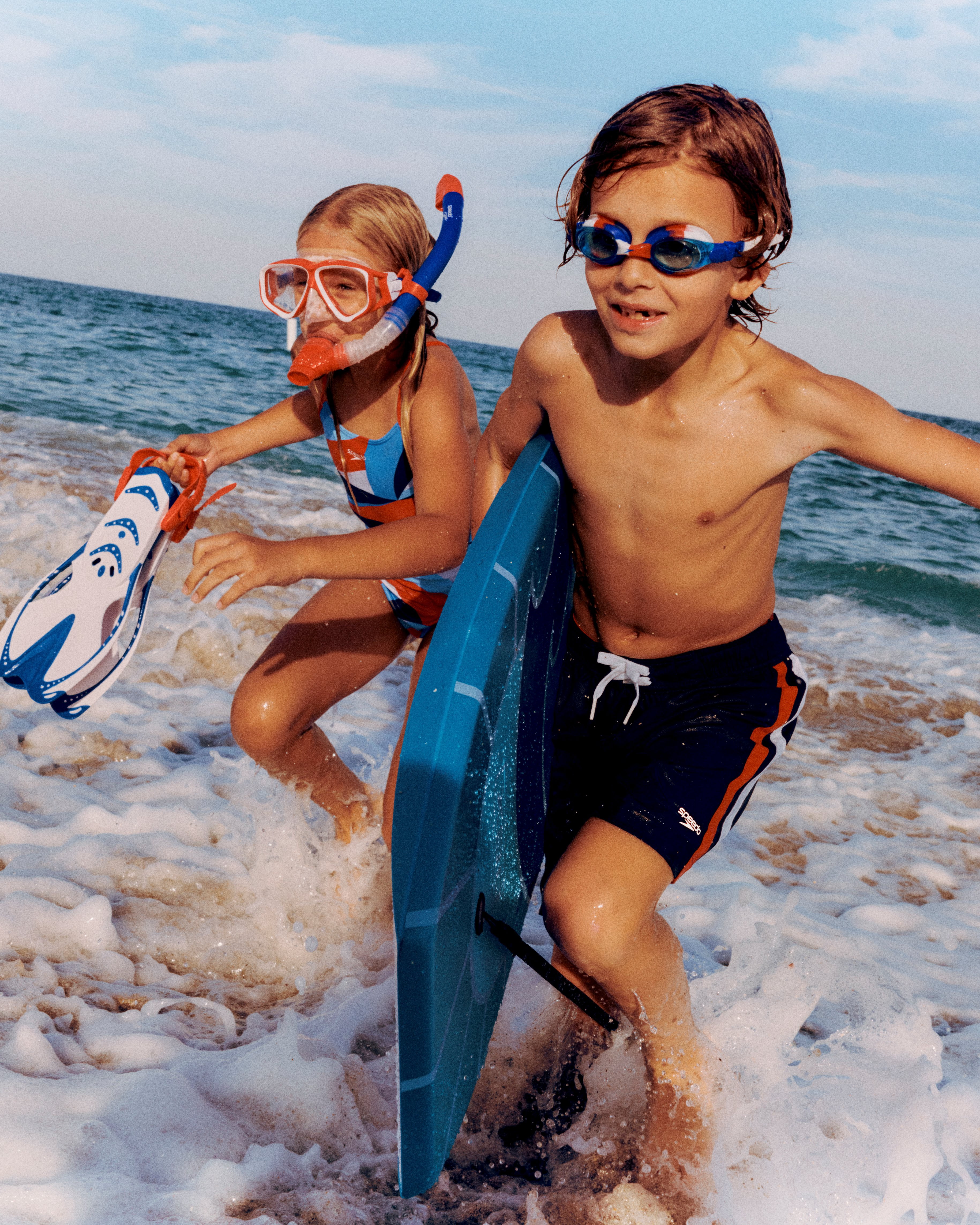 (2 pack) Speedo Kids Clipper Swim Goggle, Soft Fit with Anti‑Fog and UV Protection, Ages 3–6
