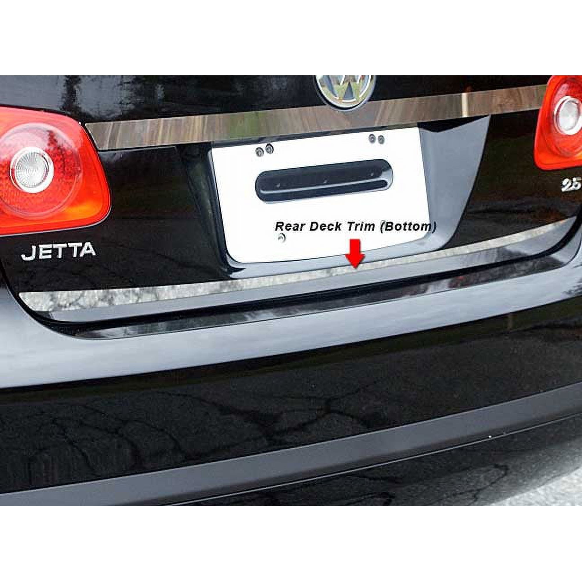 Stainless Steel Rear Deck Trim 1Pc Fits 2005-2010 Volkswagen Jetta RD25665 QAA
