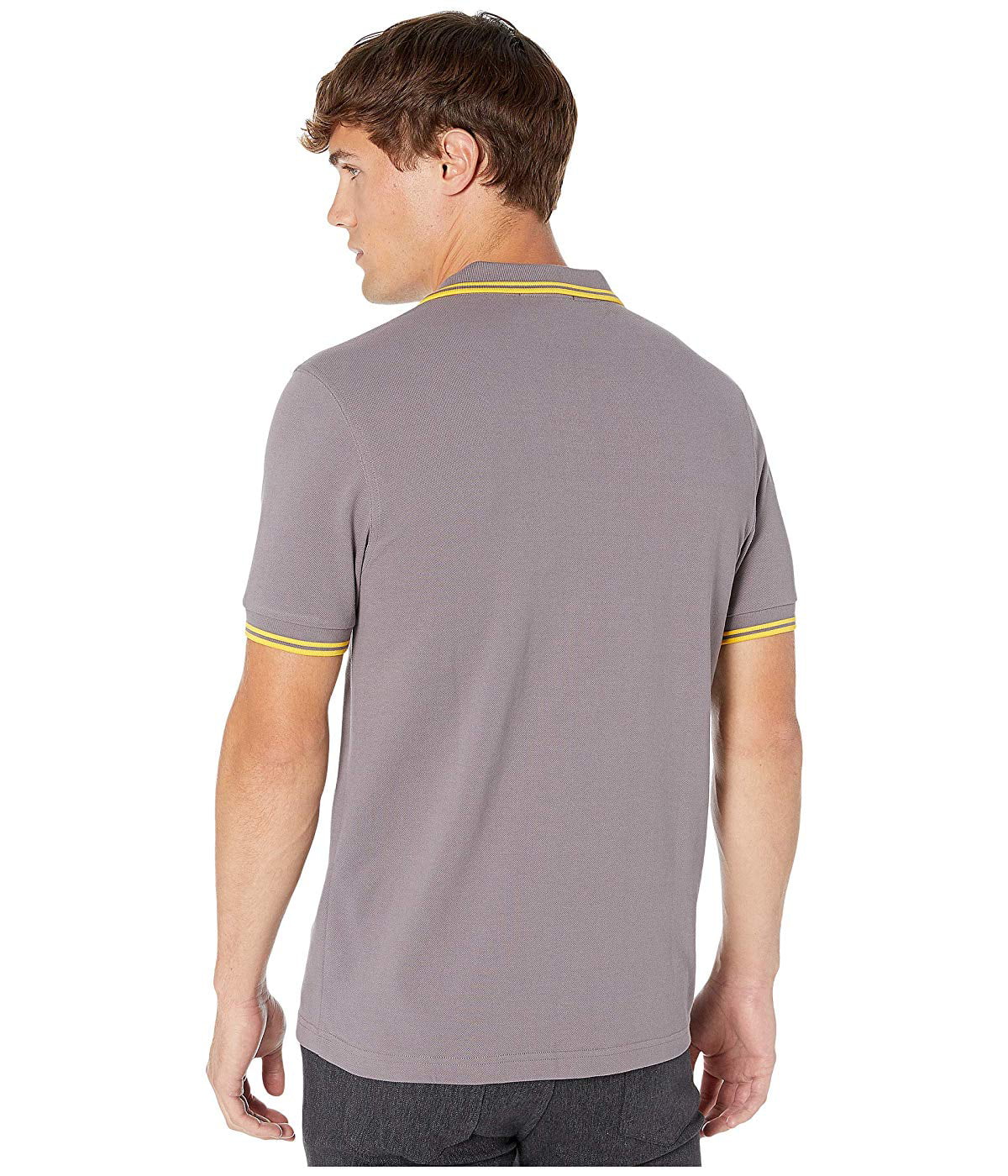 fred perry twin tipped polo t shirt grey