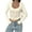 Apricot Color, variant on Women'S Y2K Lace-Trimmed Fitted Cropped T-Shirt Top Playful Blouse for Cute Fairy Style Pink M
