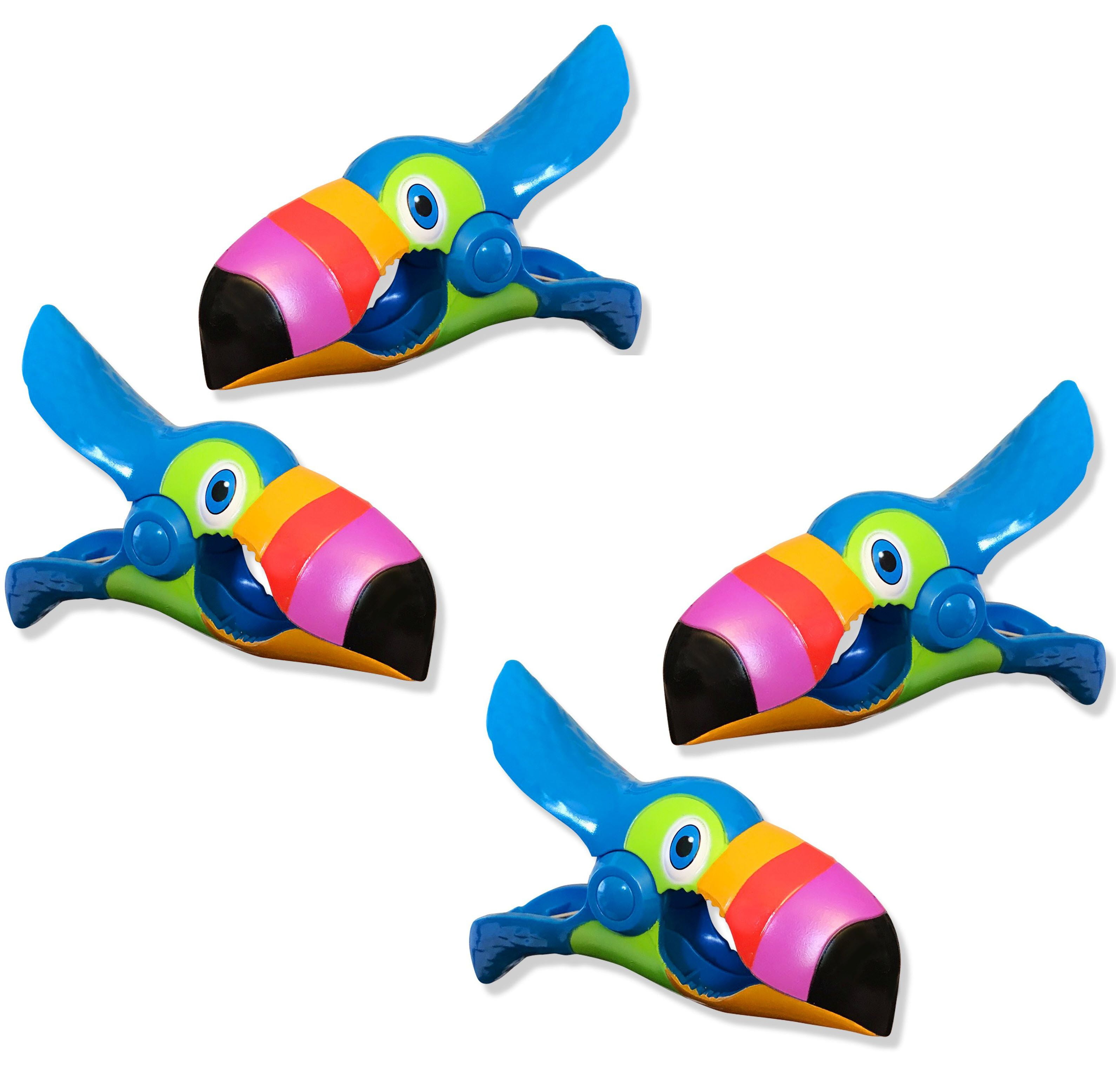 New Boca O2COOL Water Pool Towel Clips Flamingo Toucan Parrot Clownfish Colors 