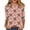 Hot Pink, variant on JULMCOMO Breast Cancer Shirts for Women Crew Neck 3/4 Sleeve Breast Cancer Awareness Casual Pink Ribbon Graphic Tees Loose Cute Print T-Shirts Yellow 3XL