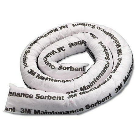 3M Maintenance Sorbent Mini-Boom, 2gal Sorbing Volume Each, 6/Carton
