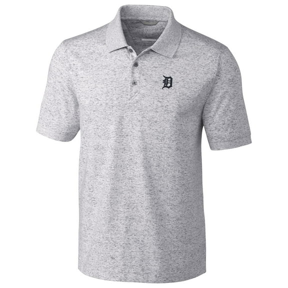 Detroit Tigers Cutter & Buck Advantage Polo Space Dye - Gray