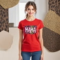 thumbnail image 3 of Playera Blusa Mama Mamá Fieramente Increíble – Estilo Animal Print con Actitud Color Rojo Talla Grande Marca Emil SaEs, 3 of 4