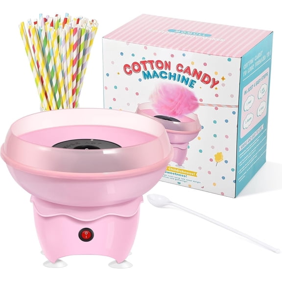 Candy Machine, Mini  Candy Maker for ,   Candy Maker for Christmas , , Birthday Family Party, Includes 20  Candy Sticks & Sugar Scoop