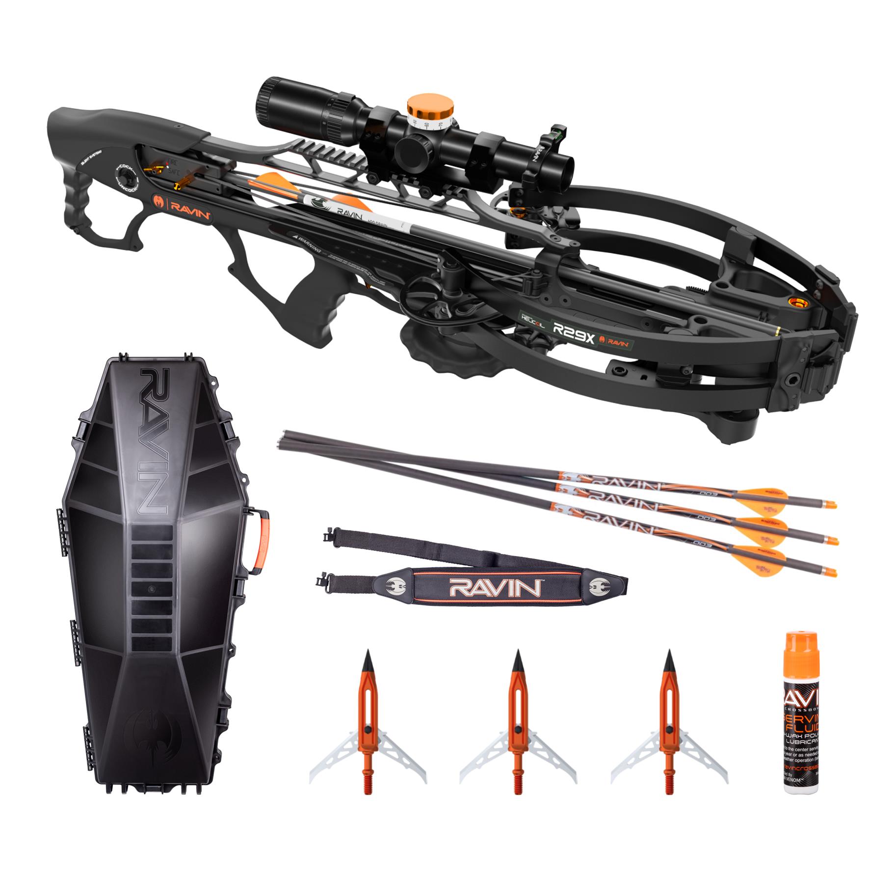 Ravin R29X Sniper Crossbow Package + Hard Crossbow Case, Aluminum
