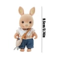 thumbnail image 3 of 3.75 in Flocked Animal Toys | Kids' Play Animal Figures | Pretend Play Mini Figurine | Collectible Small Toys Gift for Student | Nursery Desk Decor, 3 of 7