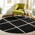 thumbnail image 2 of SAFAVIEH Chatham CHT720K Handmade Black / Ivory Rug, 2 of 10