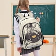 thumbnail image 7 of FORMRS Unisex School Backpack 17" Student Travel Bag with Laptop Compartment, Beige Astronaut Planet, 7 of 7