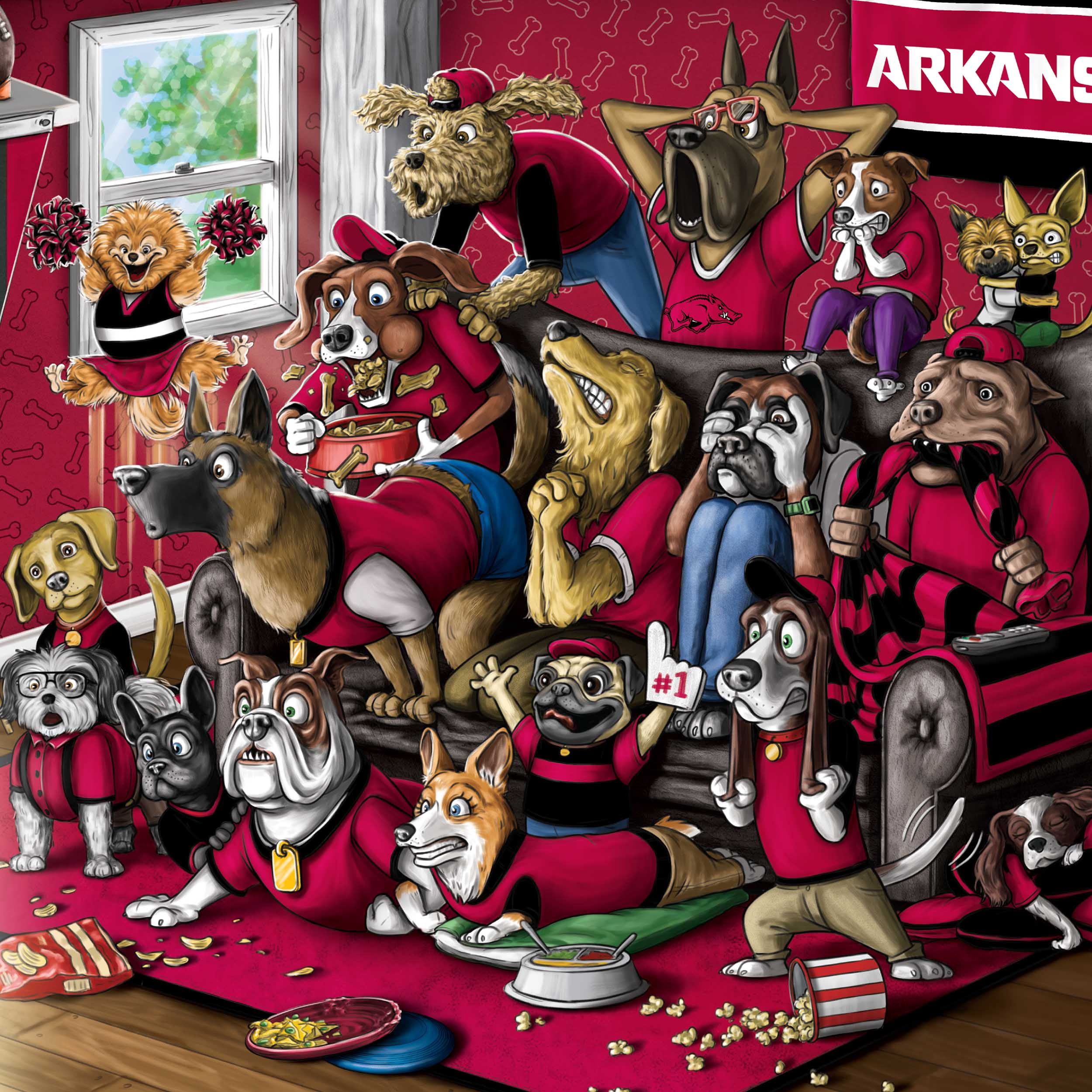 YouTheFan NCAA Arkansas Razorbacks Purebred Fans Wall Art