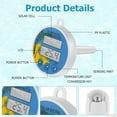 thumbnail image 4 of Swimming Pool Thermometer Portable Floating Pool Thermometer String Solar Digital Water Temperature Gauge Accurate Easy To Read Swimming Pool, 4 of 9