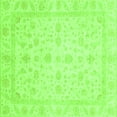 thumbnail image 1 of Ahgly Company Indoor Square Oriental Green Traditional Area Rugs, 7' Square, 1 of 4