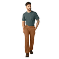 thumbnail image 4 of Dickies Men's FLEX Regular Fit Duck Carpenter Pants, Stonewashed Brown Duck, 38X30, 4 of 5