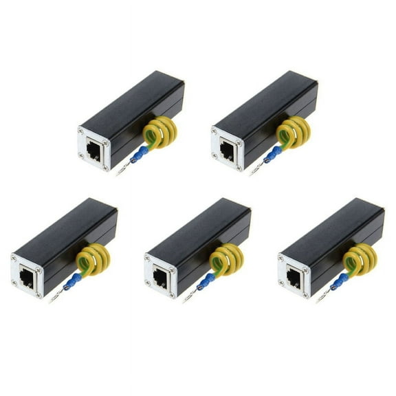 5X RJ45 Plug Ethernet Network Surge Protector Arrester 100MHz
