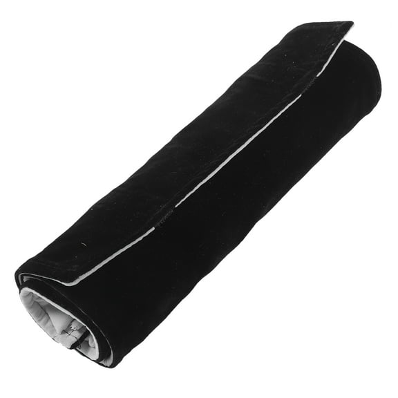 LABSERRON Small Travel Jewelry Roll Necklace Roll Up Bag Grey Lining 1Set