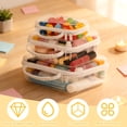 thumbnail image 5 of 3Pcs Clear Hard Shell Zipper Case Portable Makeup Storage Box Waterproof Storage Bins Cosmetic Bag for Toiletry Travel, 5 of 9