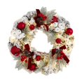 thumbnail image 4 of 11. Inch Winter Wreath for Front Door with Pinecones & Red Berries, Artificial Christmas Wreath with Hanging Ball Ornaments and Bow, Farmhouse Holiday Decor for Indoor Outdoor-1PCS, 4 of 4