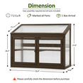 thumbnail image 3 of Mcombo 2-Tier Wooden Cold Frame Garden Greenhouse Raised Flower Planter Shelf Bed Protection 0160, 3 of 8