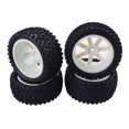 thumbnail image 2 of 2 Unids / Set RC Ruedas De Coche perfke Neumáticos De Llantas Compatibles 1/10 Blanco, 2 of 9