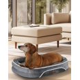 thumbnail image 1 of Cama ortopédica para mascotas pequeñas OhGeni Dog Couch, 22 pulgadas, gris, 1 of 7