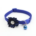 thumbnail image 3 of Flower Pet Collar Adjustable Rhinestone Cute Kitten Collar Bell Dog Collar, 3 of 10