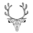 thumbnail image 1 of 4Pcs Christmas Deer Head Design Napkin Rings Alloy Napkin Holder Party Decor, 1 of 6