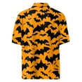 thumbnail image 6 of JGNGSHN Men’s Halloween Costume Shirts Casual Button Down Short Sleeve Hawaiian Holiday Shirt Funny Pumpkins Printed Tees, 6 of 7