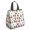 Basketball and Wow, variant on Basketball and Hoop Multicolor Pattern Insulated Lunch Bag for Women Men, Large Portable Soft Cooler Tote, Thermal Food Storage Bag with Pearl Cotton, 8.66L, 8.75"x5.75"x9.5"