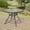 Black, variant on Anmutig Glass Dining Table,40" Outdoor Round Patio Table with Steel Base & 1.9" Umbrella Hole,Black Frame