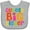 AC-Heather Grey, variant on Inktastic Cutest Big Sister Girls Baby Bib