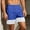 Blue, variant on QSAWXQZ Men's Athletic Shorts Elastic Waist Drawstring Loose Cotton Summer Bottoms with Pockets XL