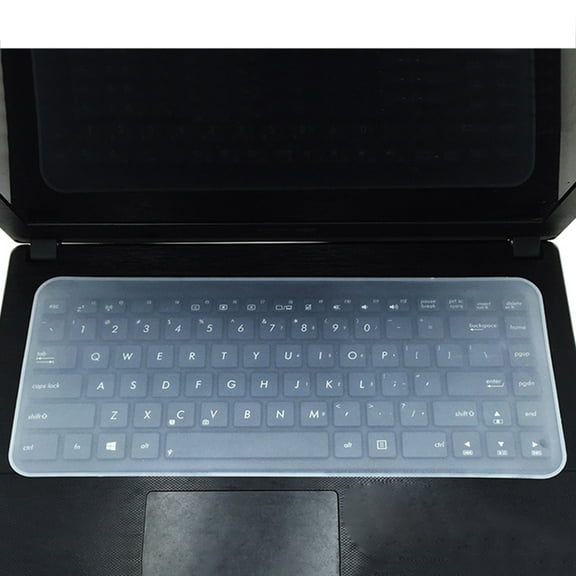 Opvise Keyboard Cover Ultra-thin Good Feeling Silicone Universal Keyboard Film for Laptop
