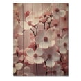 thumbnail image 3 of Designart "Dreaming in Pink with Dogwood" Floral & Botanical Print on Natural Pine Wood, 3 of 5