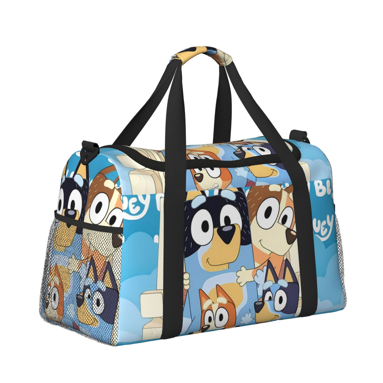 Silaia Bluey Print Travel Duffle Bag,Weekender Bag Carry On Tote Bags,Sport Gym Bag, Hospital Bag for Labor and Delivery, Overnight Bag Luggage Bag