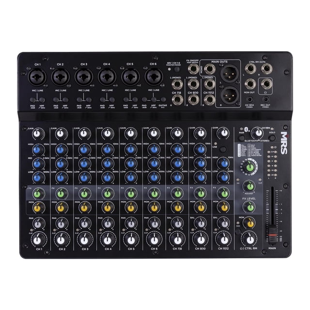 Mezcladora de 14 Canales con DSP y Bluetooth MORRISON MRS14-MIX Negro 43.7x10.5x29.8