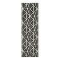 thumbnail image 3 of Unique Loom Matrix Trellis Collection Area Rug - Geometric (3' x 10' Runner Gray/Ivory), 3 of 7