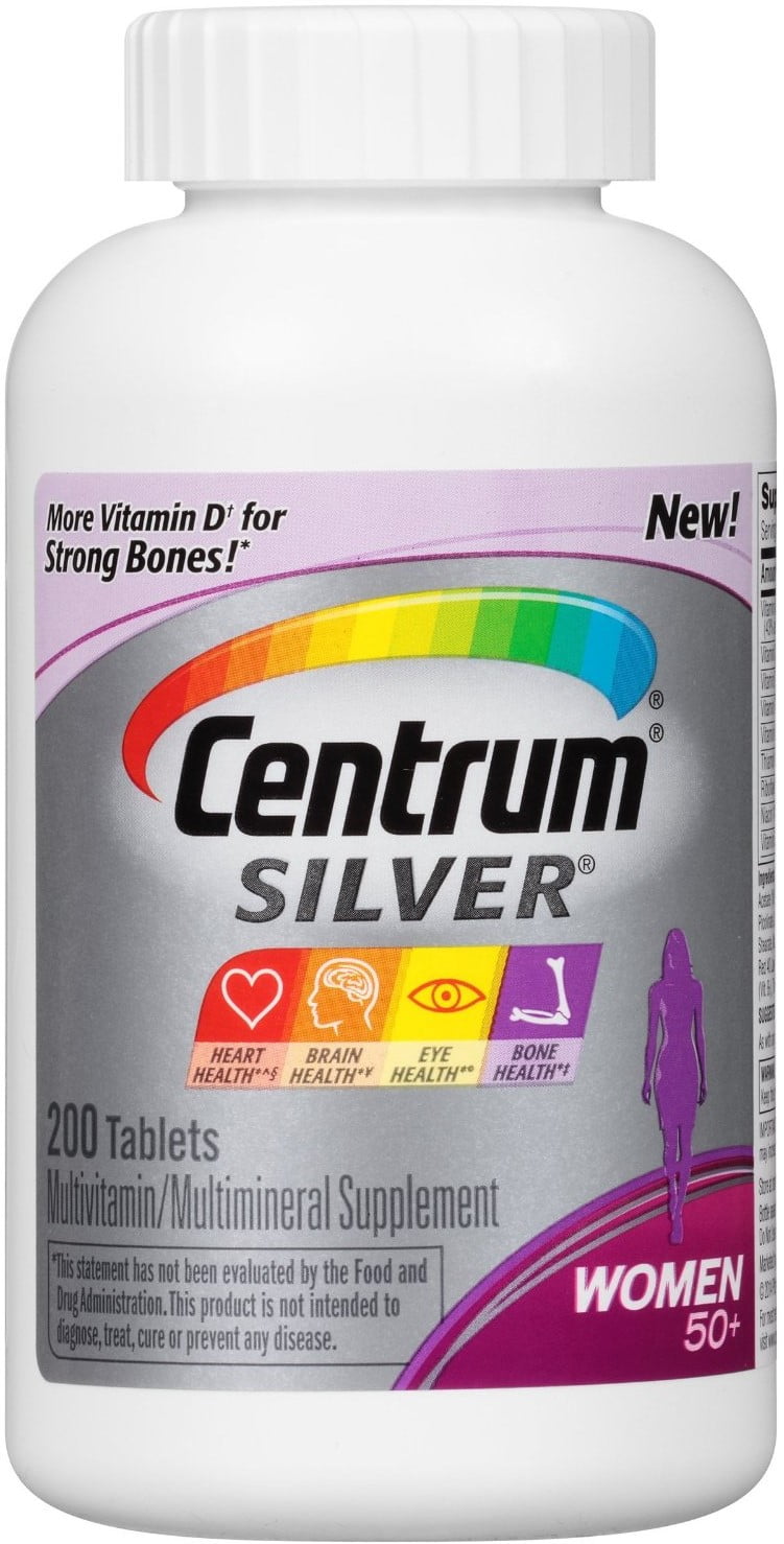 Centrum Silver Women 50+ Multivitamin/Multimineral Supplement Tablets