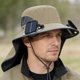 thumbnail image 5 of Sombrero con ventilador solar de ala ancha para protección solar | Sombrero para pesca al aire libre con ventilador de refrigeración ajustable de 3 Velocidades, 5 of 7