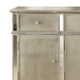 thumbnail image 2 of Rectangular Wood and Mirror Server with 3 drawers and 4 Compartments, Gold, 2 of 5