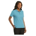 thumbnail image 4 of Port Authority Women's Short Sleeve Silk Touch Classic Polo Shirt Maui Blue 6X-Large, 4 of 4
