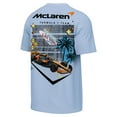 thumbnail image 3 of Men's  Light Blue McLaren F1 Team 2025 Las Vegas Grand Prix Washed T-Shirt, 3 of 3