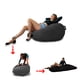 thumbnail image 1 of Sillón puff con cama Individual gamuza color Gris Oscuro Puff MX Gamuza Gris, 1 of 2