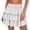 White, variant on Lmueinov Women's 3 Layer Ruffle Tiered Elastic Waist Mini Skirt, 100% Cotton Cute Casual Skirt for Daily Vacation Wear S-2XL