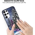 thumbnail image 6 of Christmas Black Print Phone Case for Samsung Galaxy S22+ 5G 6.6", with Aesthetics Pattern Design Soft TPU Silicone Xmas Cases, Shockproof Bumper Protector Camera Girls Women Cover, Snowflake, 6 of 6