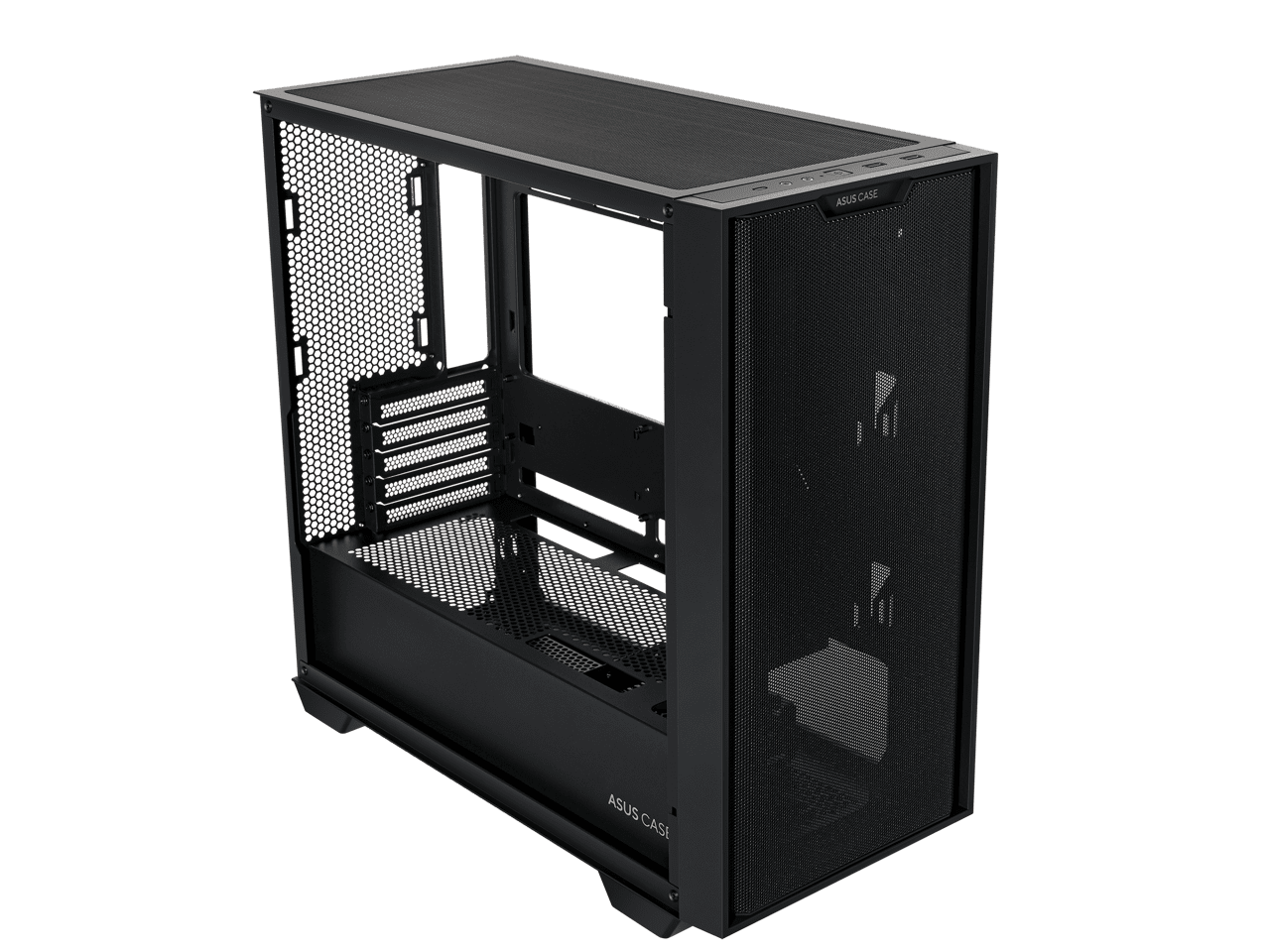 ASUS A21/BLK// Micro ATX Computer Case Steel / Plastic / Tempered Glass-Black