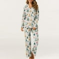 thumbnail image 4 of Christmas Iyufng Christmas Pajamas for Women Set,Womens Pajama Sets,Christmas Pjs Sets for Women with Pockets 2 Piece Long Sleeve Printed Home Wear,Womens Plus Loungewear, 4 of 8