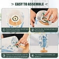 thumbnail image 4 of It's A Boy Table Lamp USB Bedside Desk Nightstand Lamp Printed Gifts Small Lamp Wood Base for Bedroom Living Room Kids Room College Dorm, 4 of 7