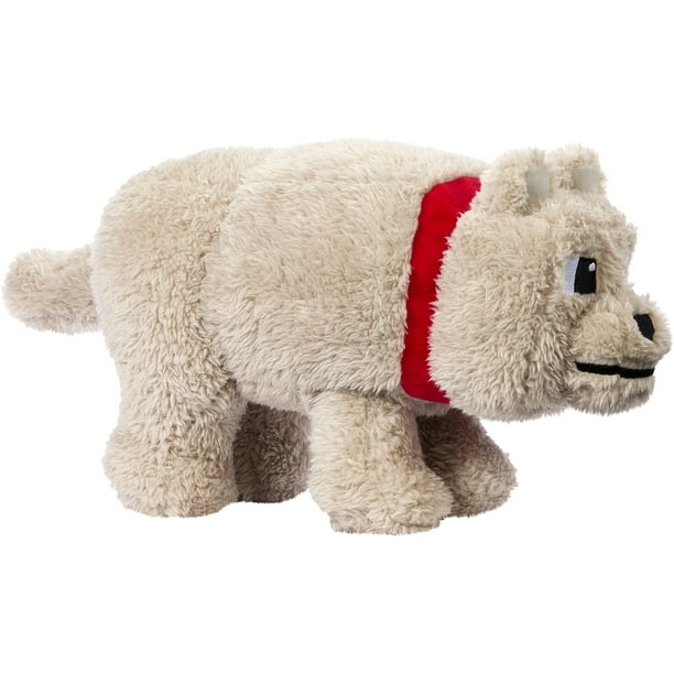 Minecraft Dennis the Wolf Plush Toy, 8-inch Collectible Soft Doll